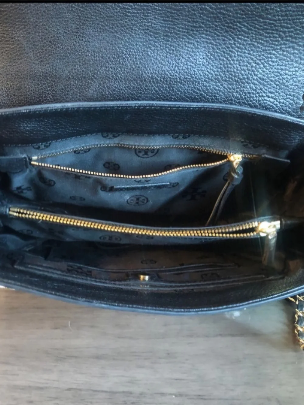 Tory Burch Black Leather Crossbody Bag